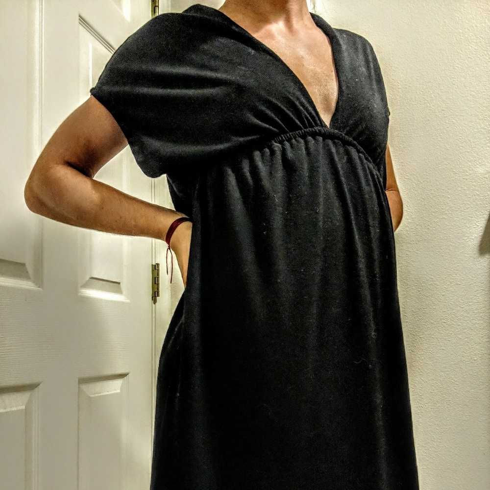 Deep V neck dress